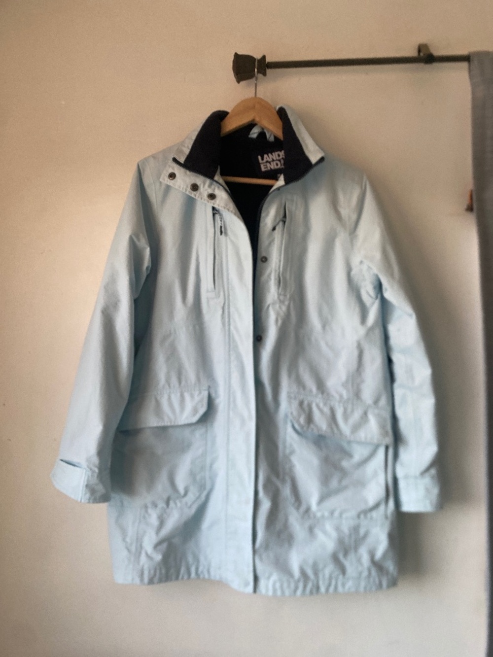 Lands' End M Waterproof Raincoat Jacket As Is